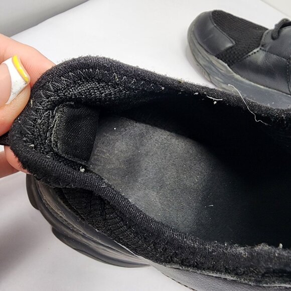 Madden NYC Womens Size 9 Black Rhinestone Mesh Lace Up Fashion Sneakers - Picture 9 of 11